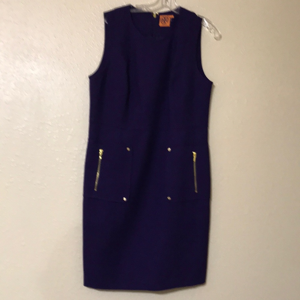 Robe Tailleur (Sheath Dress) Femme Taille 6 - Imprimé Vichy Noir Et Blanc - Doublée - Marque Merona - Occasion Très Bon État